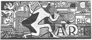 Józef Sławiński - the Artist as Creator, 1968. Sgraffito.