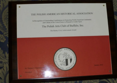 Polish Arts Club of Buffalo Award for Contributions to Polonia